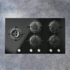 Ariston Ags92Sbk Built-In Black Glass gas Hob