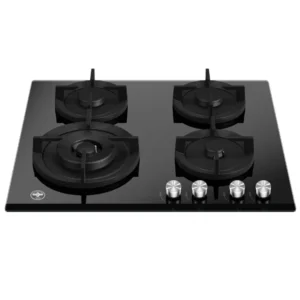 La Germania P604LLAGGN Black Glass Gas Hob