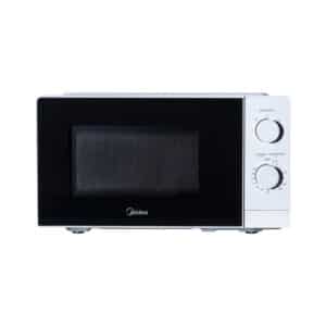 Midea MM7P012MZ WH Front View 20-Liter Microwave
