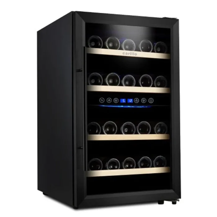 Carillo CROW45BDZ 45 Bottle Wine Cooler Angle View Carillo CROW45BDZ 45 Bottle Wine Cooler Angle View