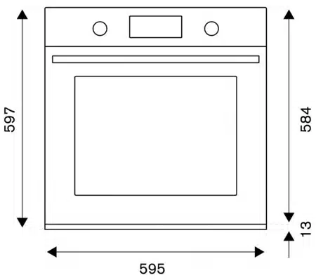La Germania F605LAGEKX Technical Drawing Front View