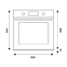 La Germania F605LAGEKX Outer Dimensions