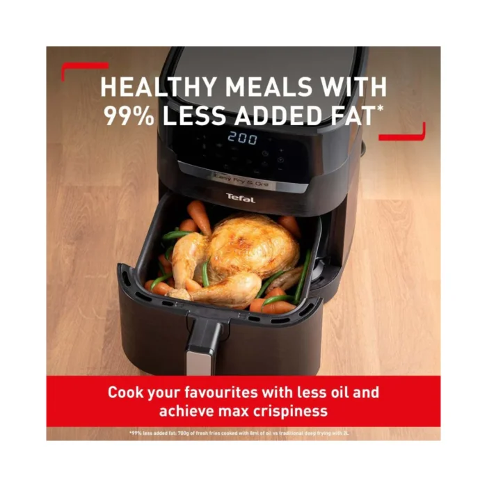 Tefal EY505827 Angle view with food