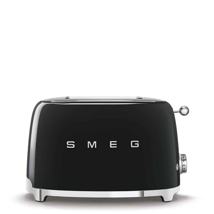 2 Slice Toaster Black Smeg 2-Slice Toaster Black TSF01BLEU
