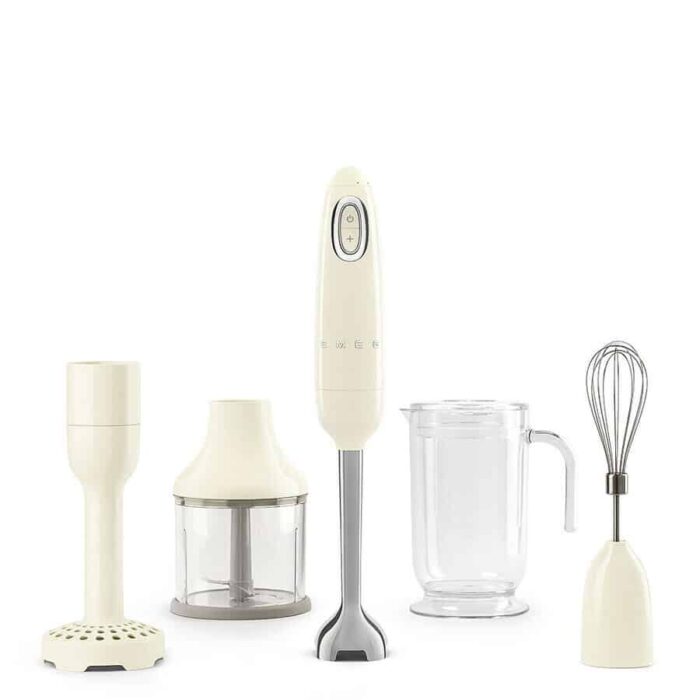 Hand Blender with Accessories Cream Smeg Hand Blender