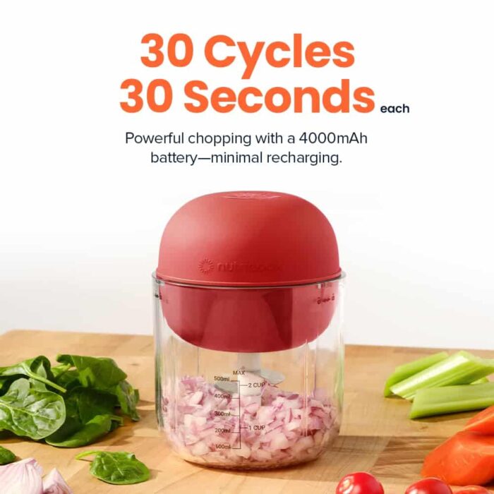 Nutricook Choppi Red 30 Cycles in 30 Seconds Nutricook Choppi Red 30 Cycles in 30 Seconds