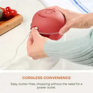 Nutricook Choppi Red Cordless Convenience