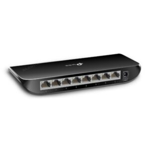 TP Link 8 Port Gigabit Switch TL-SG1008D Back View
