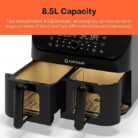 Nutricook NC-AFD185V Features Air Fryer Open Drawers