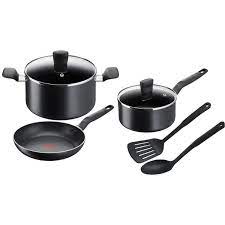 TEFAL G6 Super Cook 7 pcs set Black B459S784