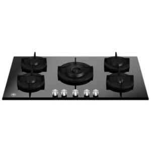 La Germania P905CLAGGN Front View Black Glass Gas Hob