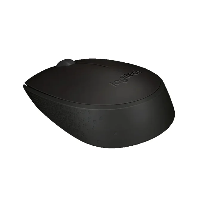 Logitech M171 Wireless Black Mouse Angle View