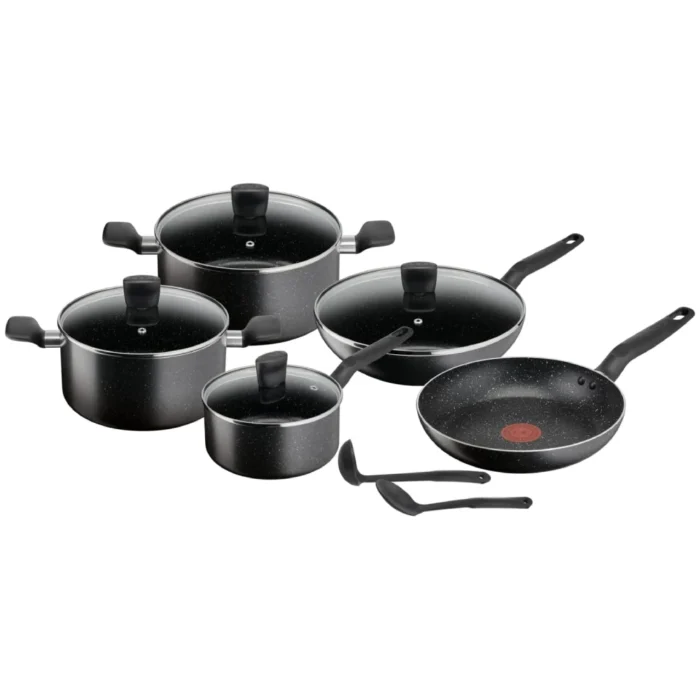 Tefal Dark Stone 11 Pieces Cookware Set B491SB85 Tefal Dark Stone 11 Pieces Cookware Set B491SB85