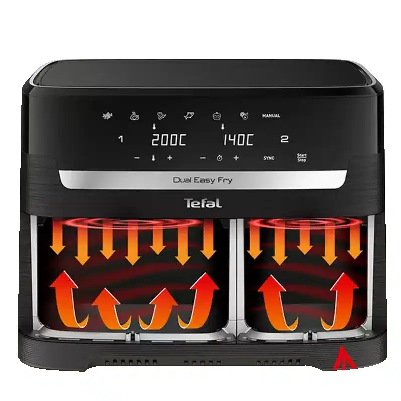 Tefal EY9428G0 Dual Drawer Air Fryer Inside Function