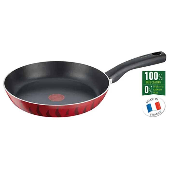 Tefal Tempo Flame Frypan Side View