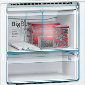 Bosch White Glass Refrigerator Big Box