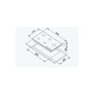 Flora 90cm Built-in Gas Hob Dimensions