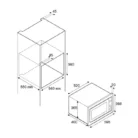 La Germania Built-in Dimensions Home LF45CMWD9X Technical Drawing