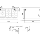Smeg PS9602 Installation Diagram