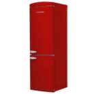 Vestfrost 379 Retro Red Closed Door Diagonal View