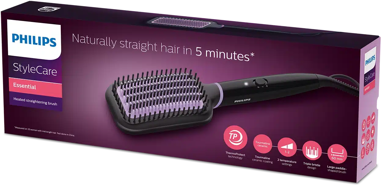 Philips StyleCare Essential Heated Straightening Brush VBC514CR0 | Official Warranty - Image 13