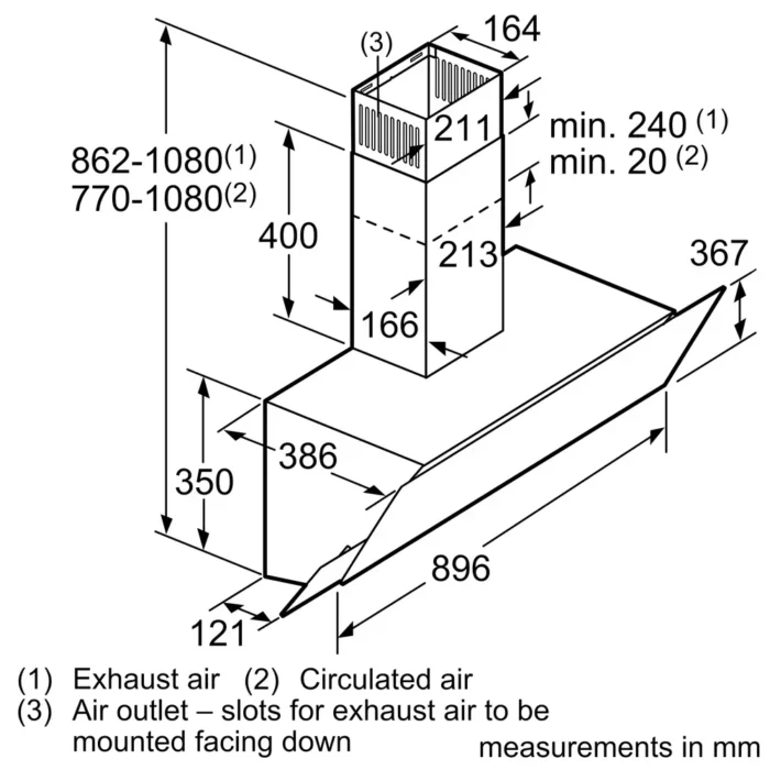 Bosch DWK095G60T Technical Drawing 2 Bosch DWK095G60T Technical Drawing 2