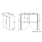 Bosch KSV36VL30U Single Door Fridge Dimensions