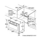 Bosch VGD553FB0 dimensions