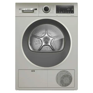 Bosch WQG1420XME Heat Pump Dryer Silver Front View