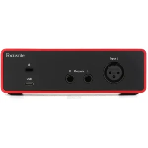 Focusrite Scarlett Solo 4th Gen Back View Focusrite Scarlett Solo 4th Gen Back View