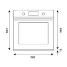 La Germania Gas Oven F605GGKX Outer Dimensions