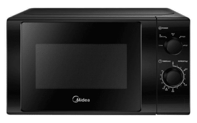 Midea 23 Liters Black Microwave Front View