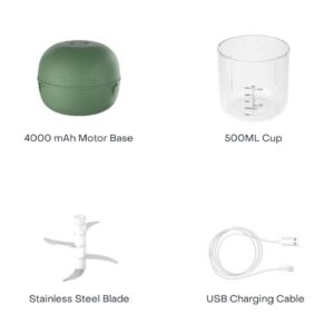 Nutricook Choppi Green Included Accessories