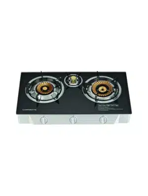 Campomatic GC300BG Black Glass Gas Stove