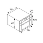 La Germania F45LAGMWSXT Microwave Oven Combi Dimensions