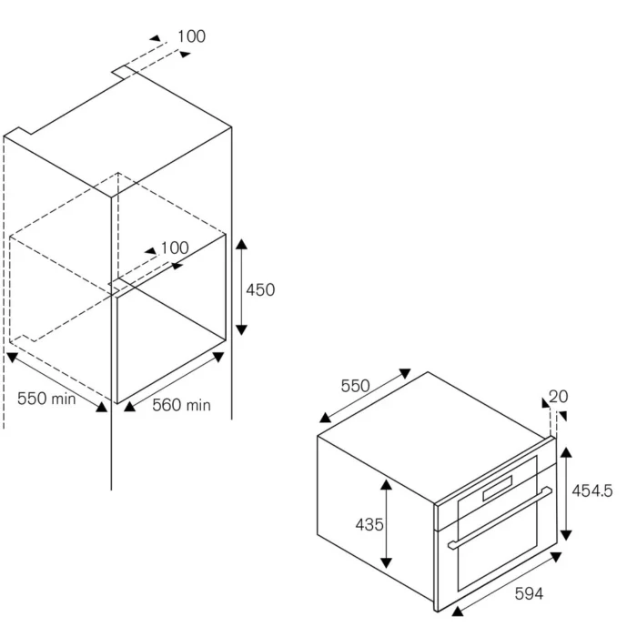 La Germania F45LAGMWSXT Technical Drawing