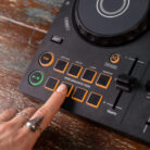 Alphatheta Pioneer DJ DDJ-FLX2 Close up on Controls