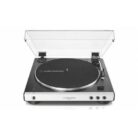 Audio-Technica turntable AT-LP60xbt-white Front View Open Cover