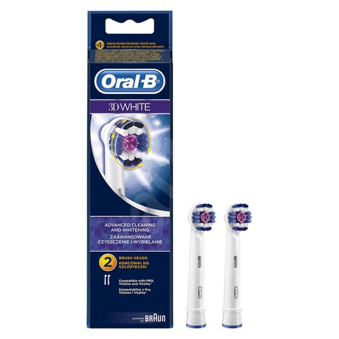 EB18-2 Oral-B 3D White replacement brush heads