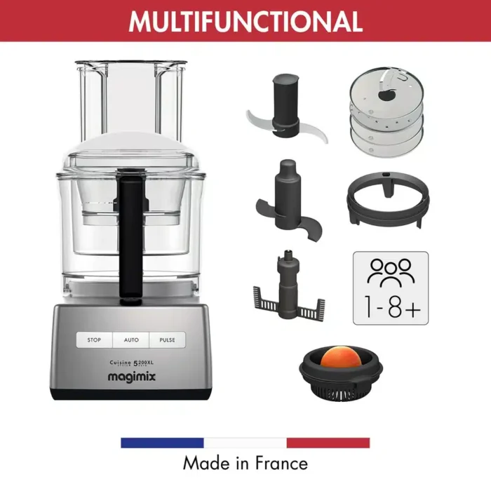 Magimix MX5200 Chrome with accessories
