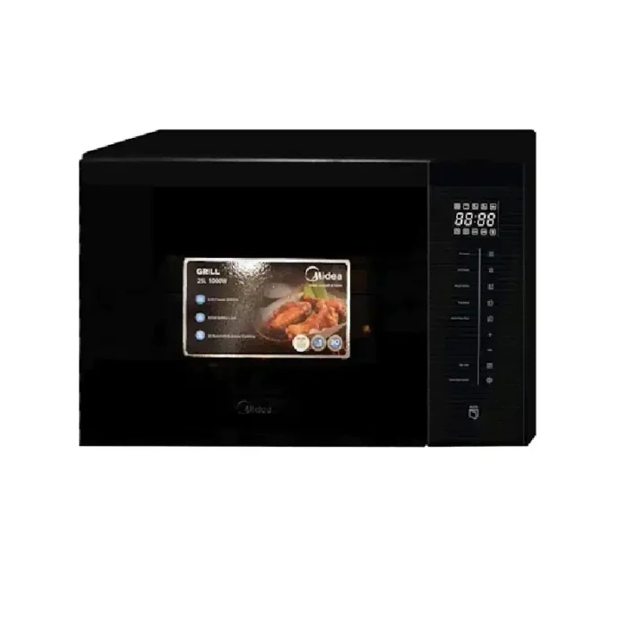 Midea black microwave TG928HN6 front photo Midea Black Built-in Microwave