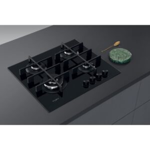 Whirlpool GOWL26NB 60cm Black Glass Hob Lifestyle 2