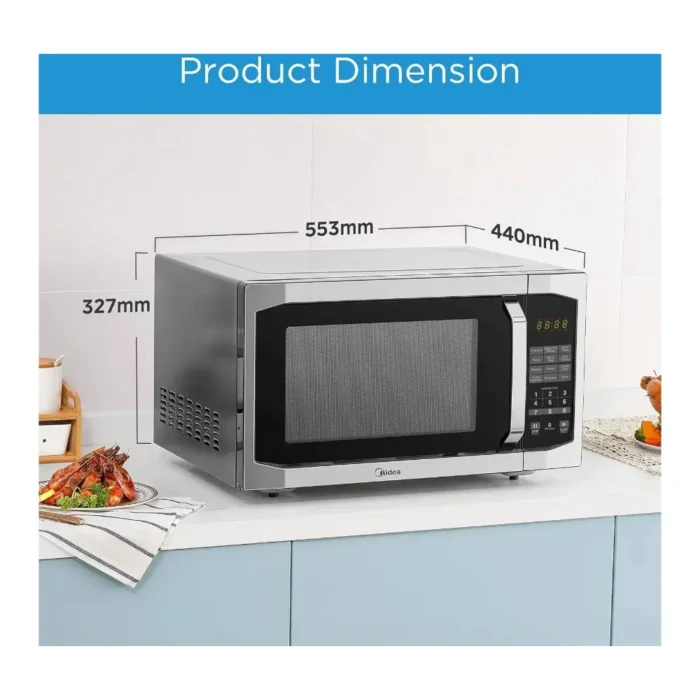 Midea EG142A5L Microwave Product Dimensions