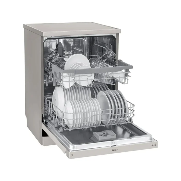 LG Dishwasher DFB512FP Open Door Loaded LG Dishwasher DFB512FP Open Door Loaded