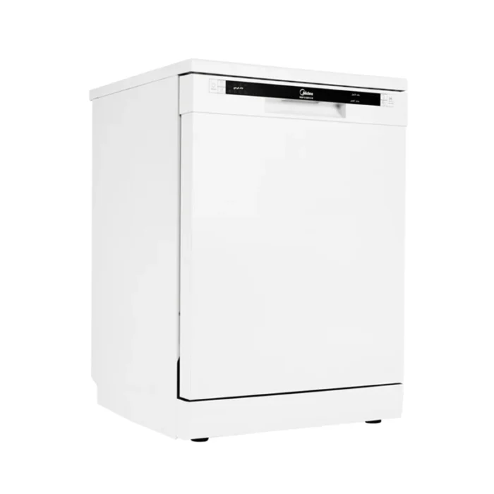 Midea White Dishwasher WQP14-5201C-W Angle View Midea White Dishwasher WQP14-5201C-W Angle View