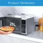Midea Lebanon Microwave EM925A2GU-SL Dimensions