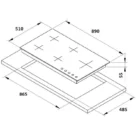 Smalvic 90cm Built-in Gas Hob Lebanon Technical Sheet