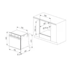 Smalvic F60EEB1 Built-in Oven Dimensions