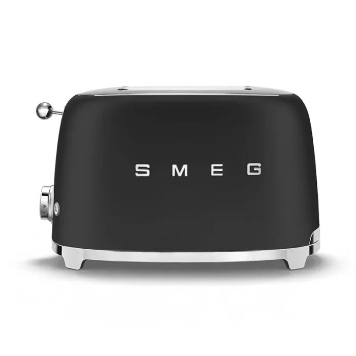 Smeg TSF01BLMEU Toaster Black Matt Lebanon Front View Smeg TSF01BLMEU Toaster Black Matt Lebanon Front View