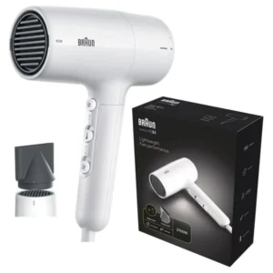 Braun HD210SDE Hair Dryer Box and Accessories